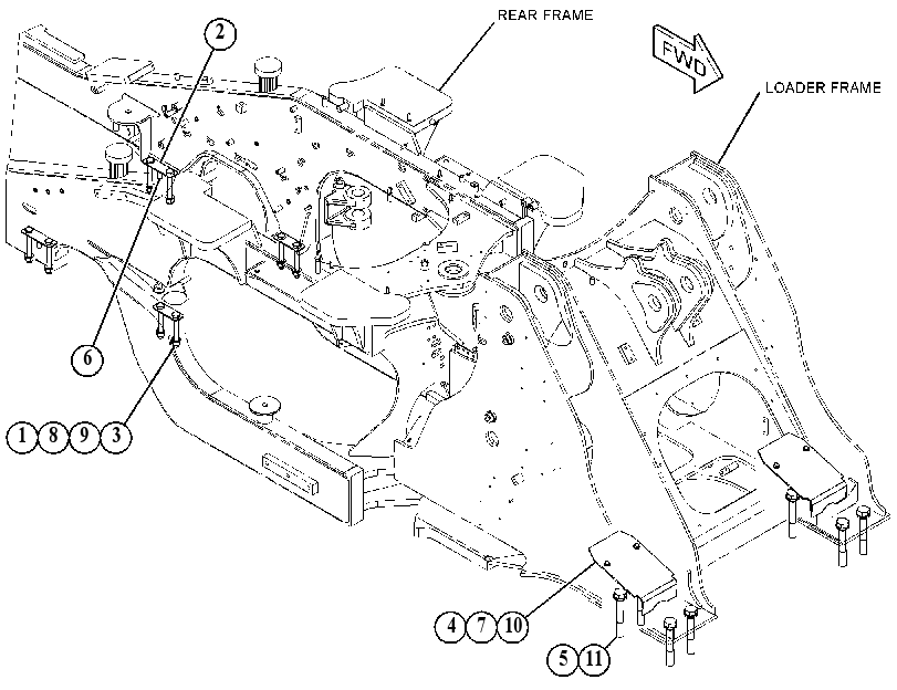MOUNTING GP-DRIVE AXLE 4663745 CAT
