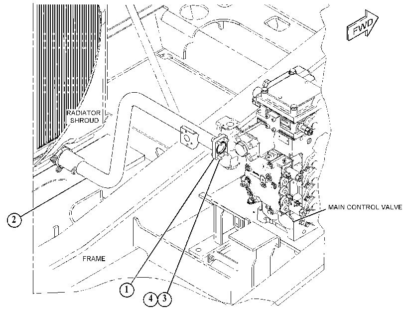 PIPE GP-RETURN 4821853 CAT
