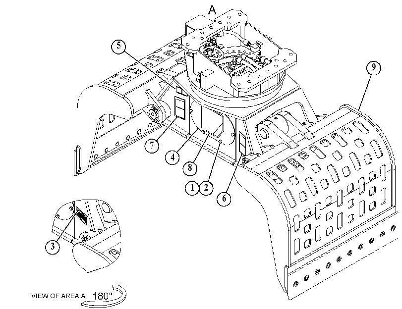 GRAPPLE AR-HYDRAULIC 4523054 CAT