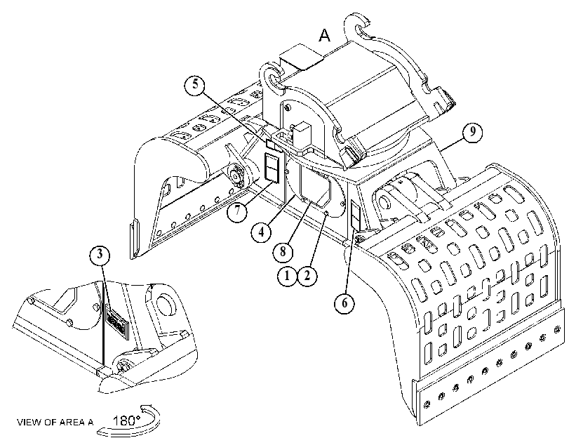 GRAPPLE AR-HYDRAULIC 4488979 CAT