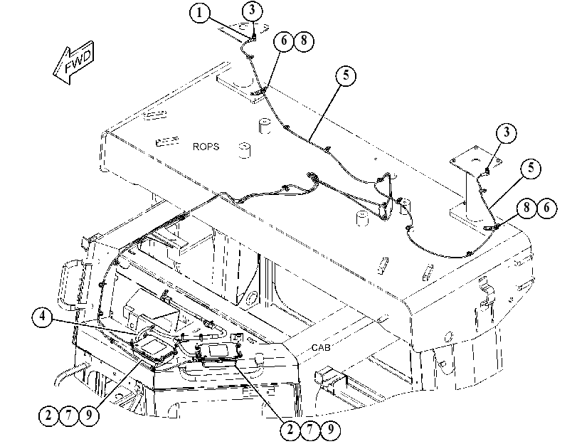 WIRING GP-RECEIVER 4791474 CAT