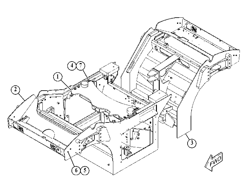 FRAME GP-MAIN 4955119 CAT