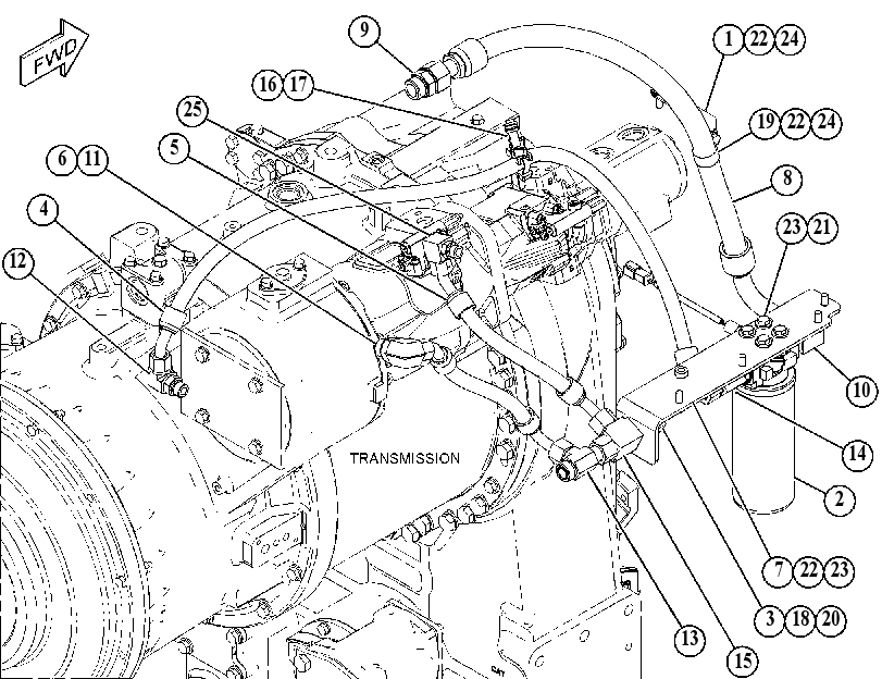 FILTER & MTG GP-CASE DRAIN 3862283 CAT