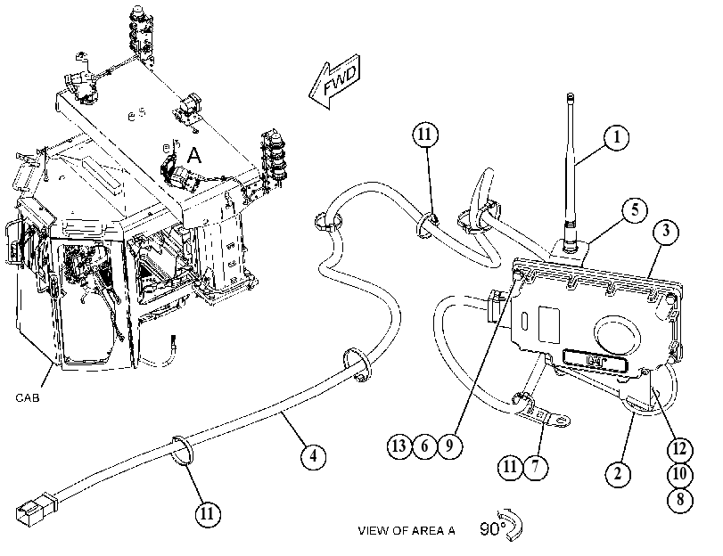 MOUNTING GP-RECEIVER 4368095 CAT