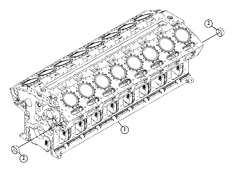 Блок цилиндров 4775186 CAT