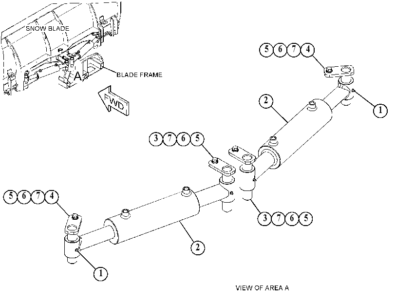 CYLINDER GP-BLADE 4837112 CAT