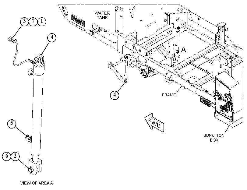 CYLINDER & MTG GP-HYDRAULIC 3950817 CAT