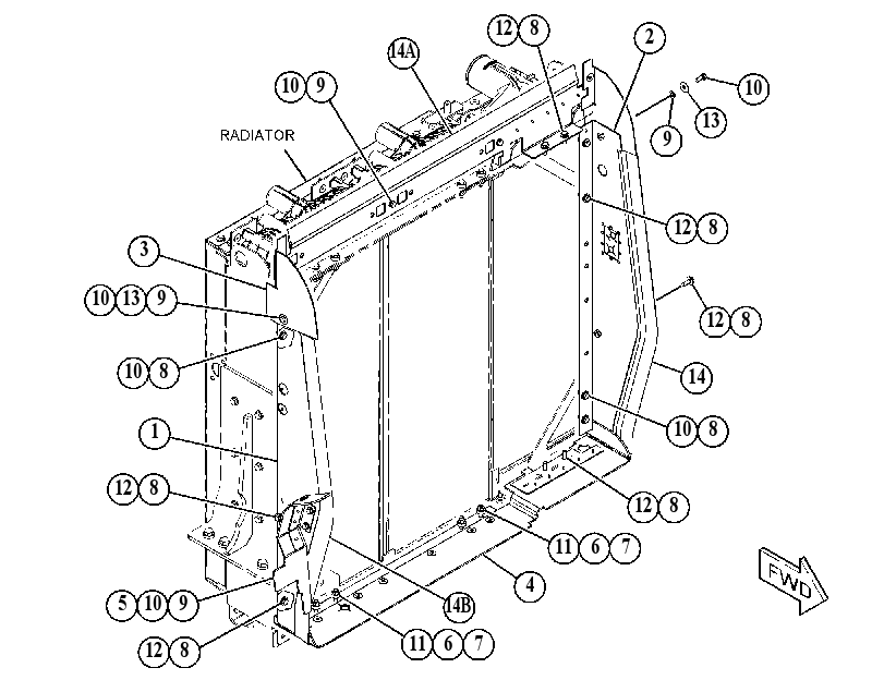 BAFFLE GP-RADIATOR 4562478 CAT
