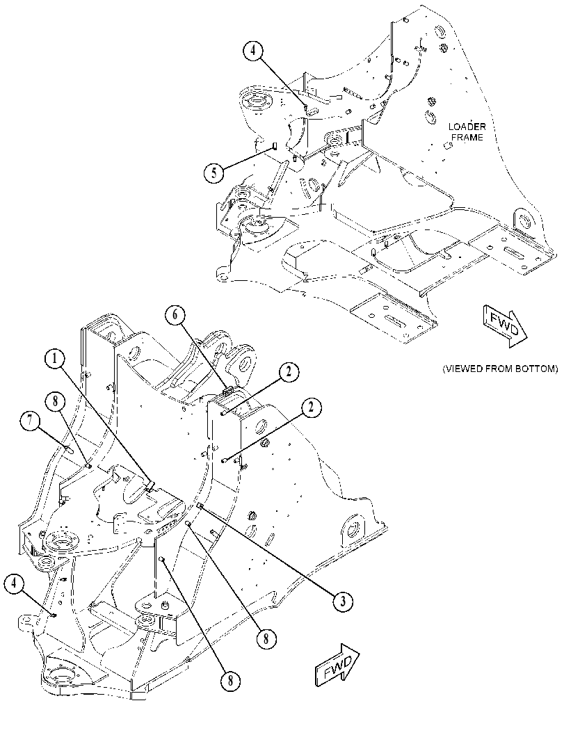 BOSS GP-REAR FRAME 4614449 CAT