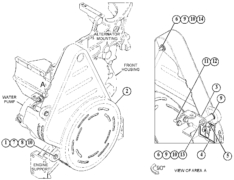 GUARD GP-ALTERNATOR 4425353 CAT