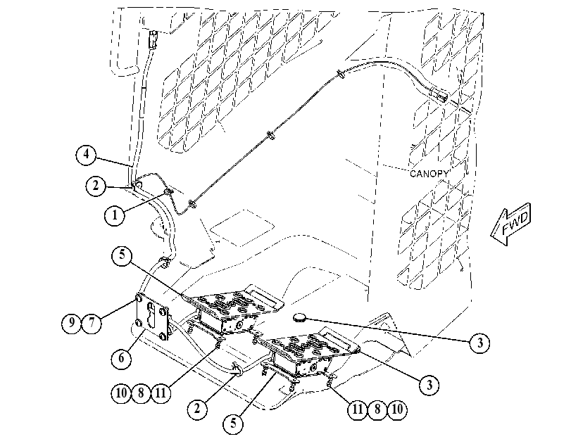 PEDAL GP-FOOT 4185981 CAT