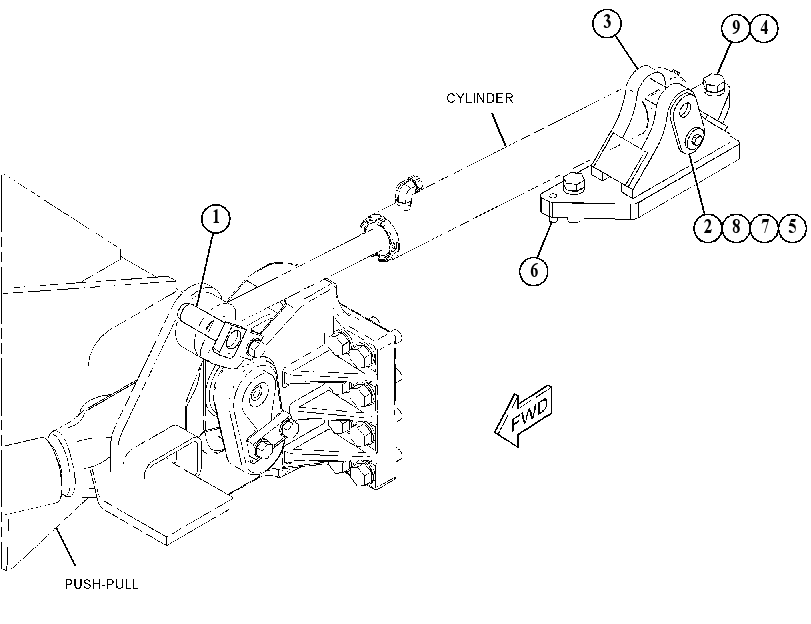 MOUNTING GP-BAIL CYLINDER 3878188 CAT