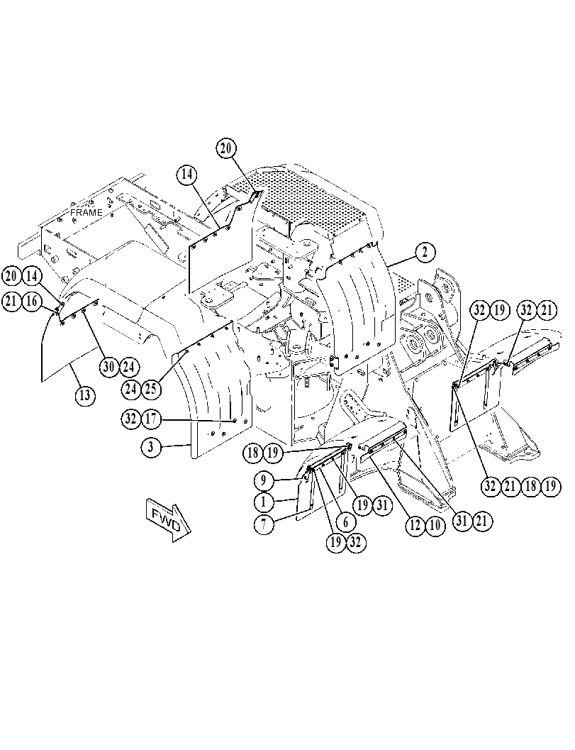 KIT-FENDER 4319553 CAT