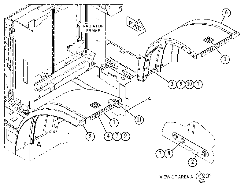 KIT-FENDER 4353694 CAT