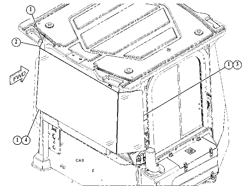 Окно кабины 4601109 CAT