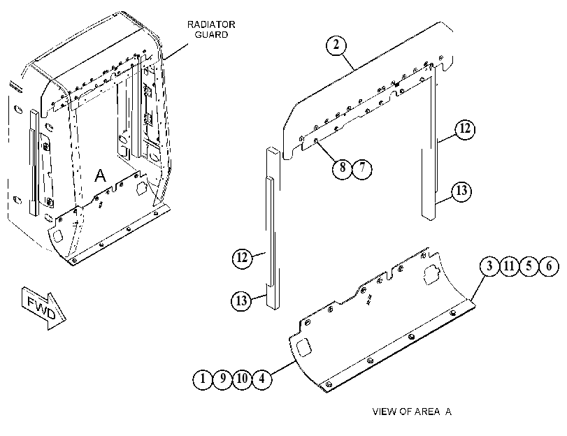 BAFFLE GP-RADIATOR 3863136 CAT