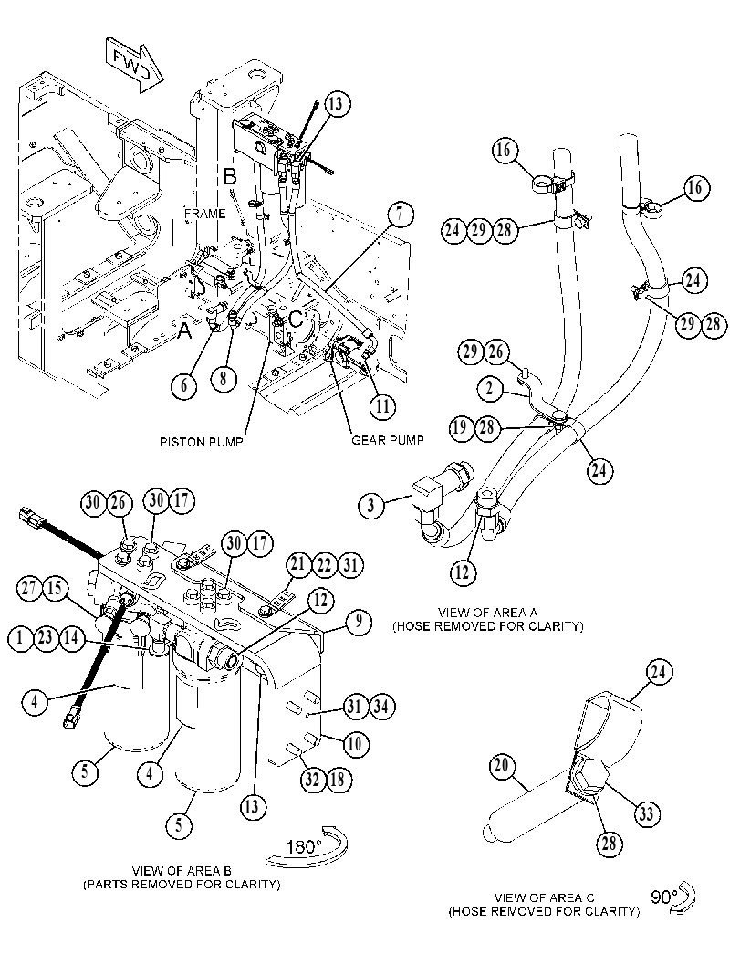 FILTER & LINES GP-POWER TRAIN 4374053 CAT