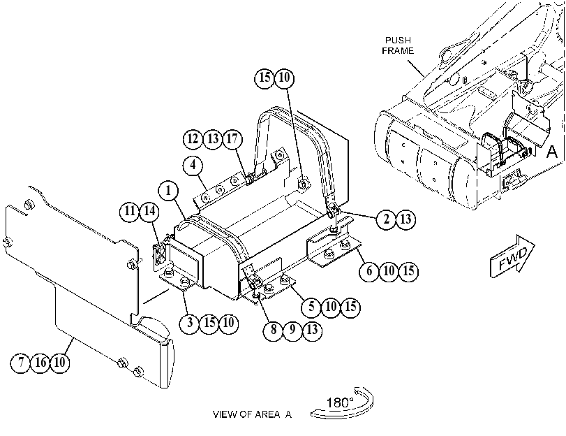 MOUNTING GP-DEF TANK 3844376 CAT