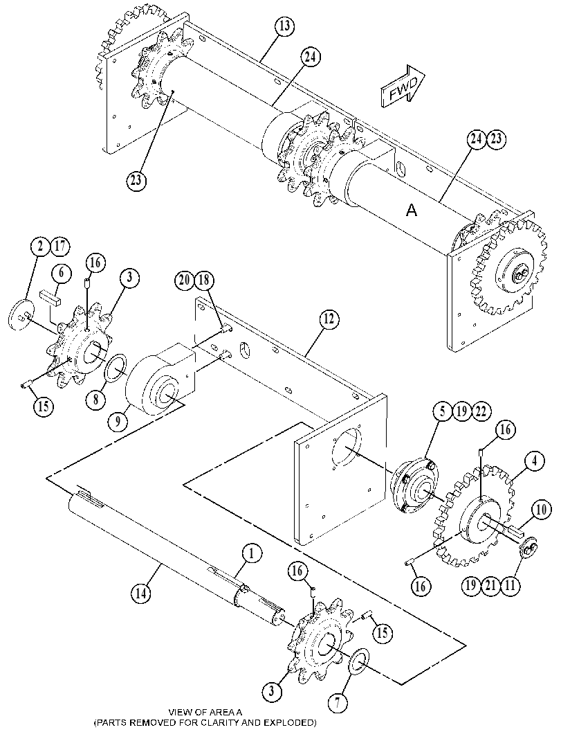 SHAFT GP-FEEDER DRIVE 4161197 CAT