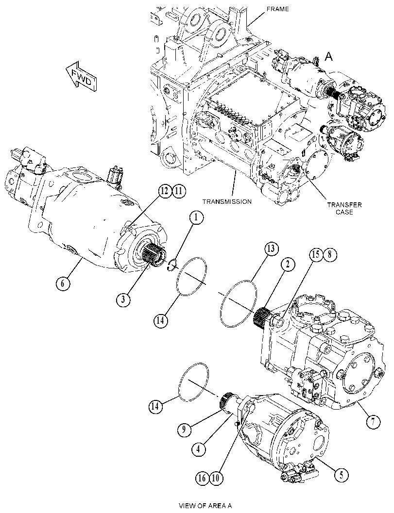 PUMP & MTG GP-IMPL & STEERING 3741712 CAT