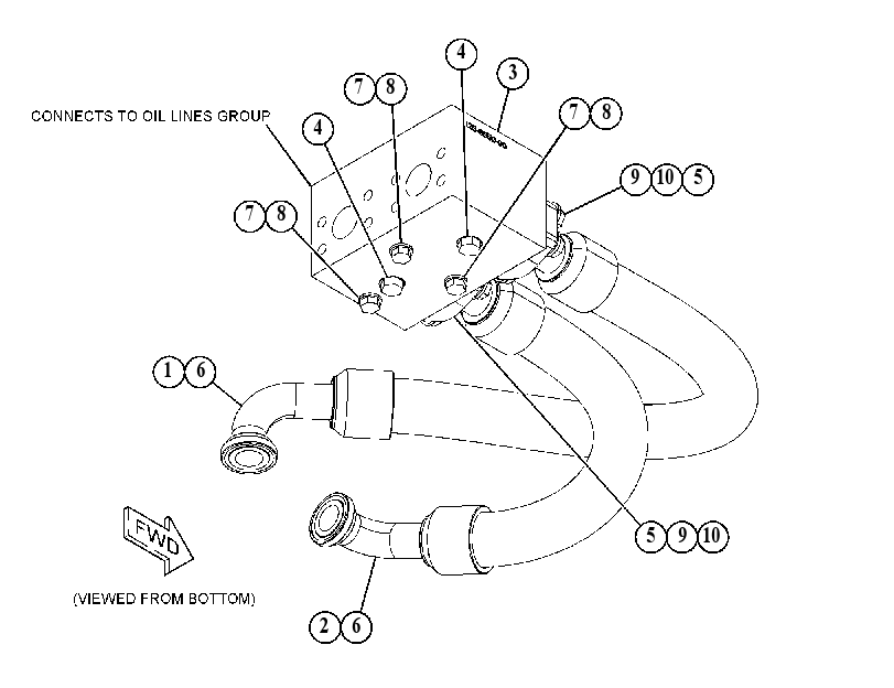 LINES GP-BRAKE OIL COOLER 4796970 CAT