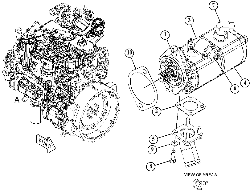 PUMP & MTG GP-HYDRAULIC FAN 4963417 CAT