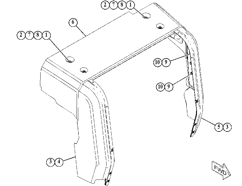 COWLING GP 4772844 CAT