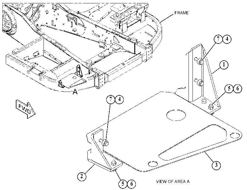 MOUNTING GP-DEF TANK 4208501 CAT