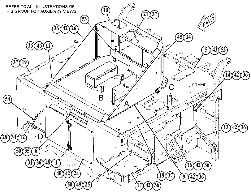 COVER GP-PLATFORM 4249140 CAT