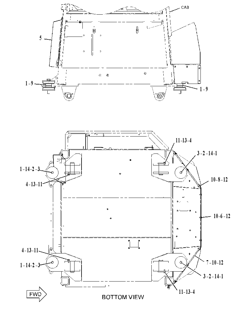 Крепление кабины 3105993 CAT
