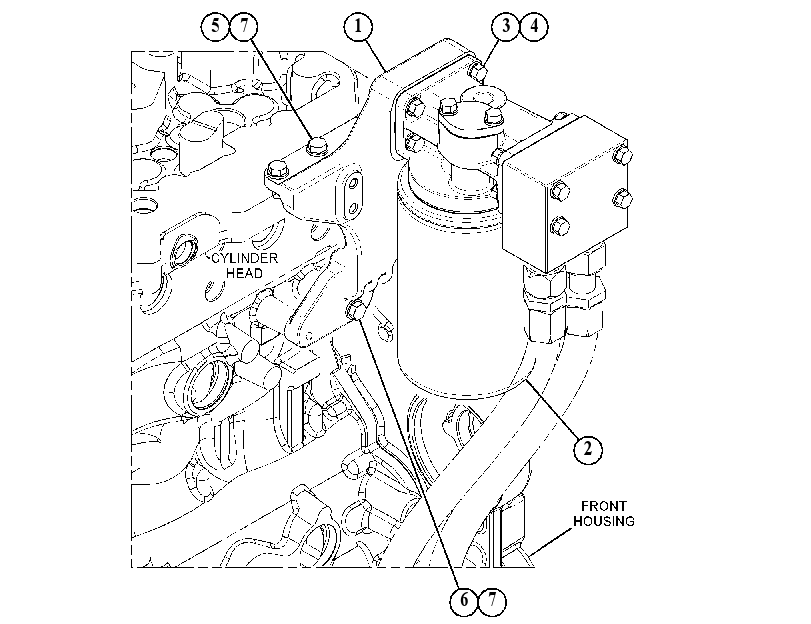 FILTER & MTG GP-ENGINE OIL 4753861 CAT