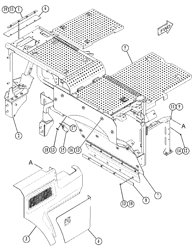 HOOD GP-REAR 3743012 CAT