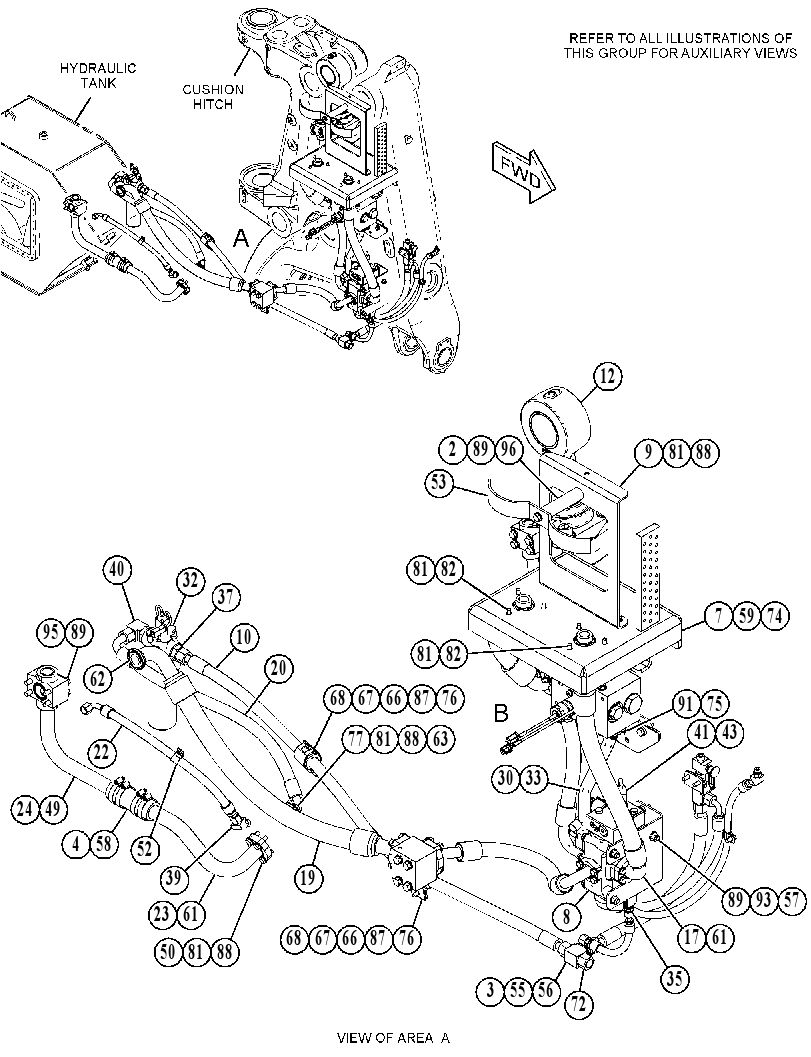 LINES GP-CUSHION-HITCH 3741708 CAT