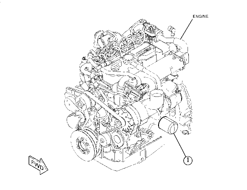 FILTER & MTG GP-ENGINE OIL 5057337 CAT