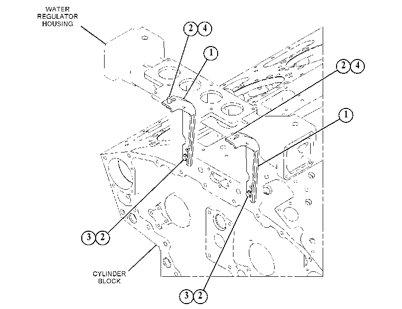 SUPPORT GP-WATER LINES 4245184 CAT