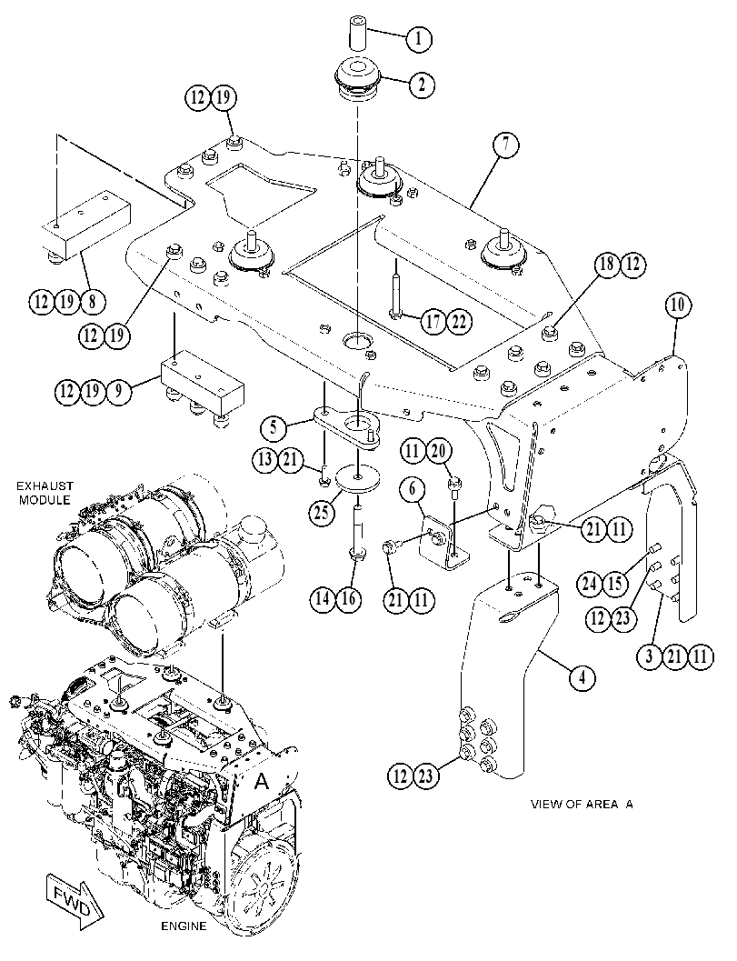 MOUNTING GP-CEM 4650940 CAT