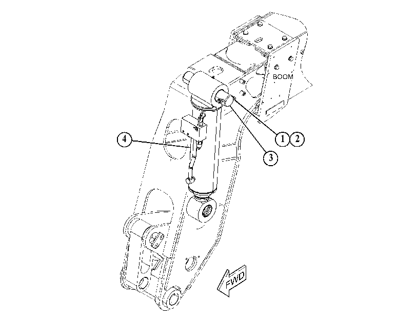 CYLINDER & MTG GP-TILT 4950032 CAT