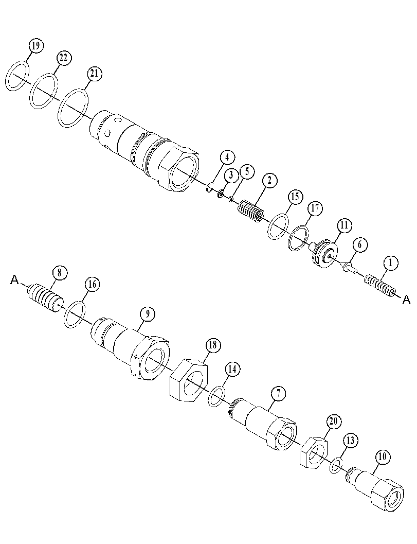 Клапан предохранительный 4351490 CAT