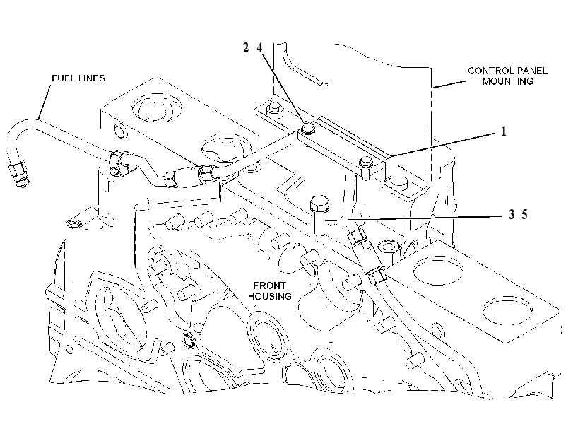 MOUNTING GP-FUEL LINE 4434925 CAT