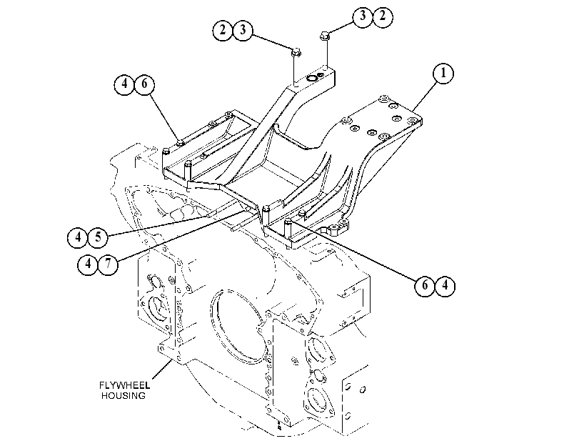 MOUNTING GP-TURBOCHARGER 4873545 CAT