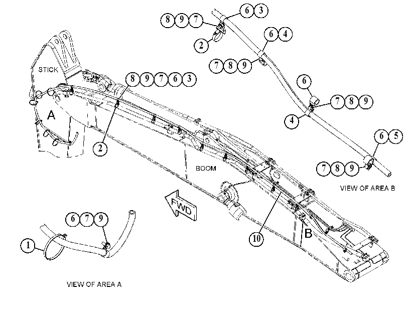 WIRING GP-HARVESTER HEAD 4814835 CAT