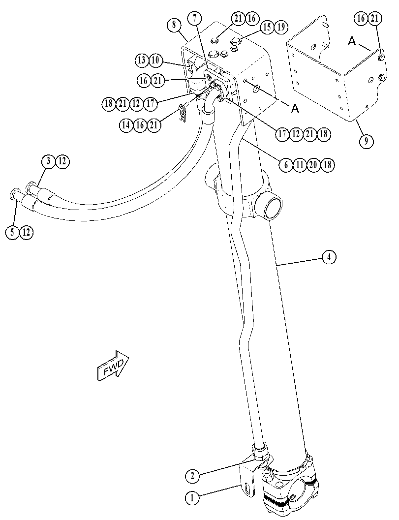 CYLINDER & LINES GP-LIFT 3710550 CAT
