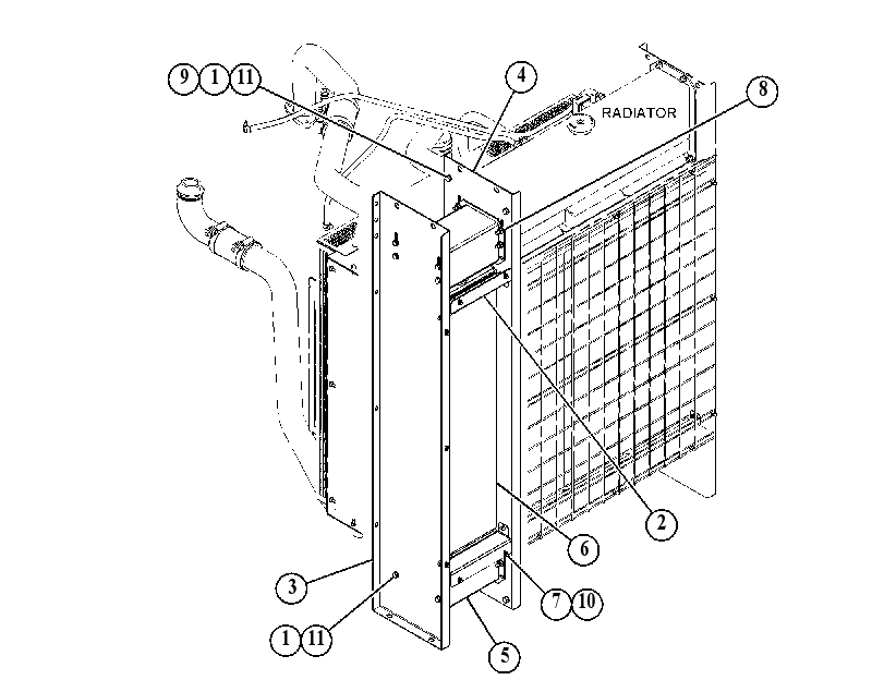 AFTERCOOLER GP 4672558 CAT