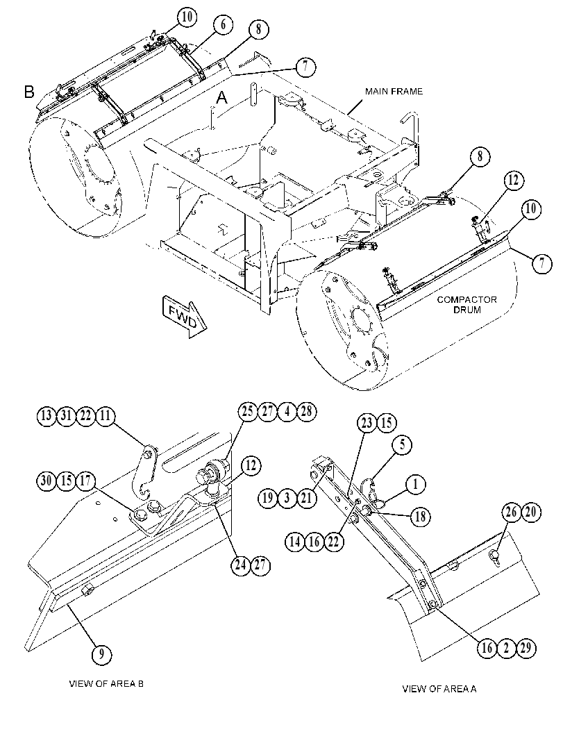 SCRAPER GP-DRUM 4917482 CAT