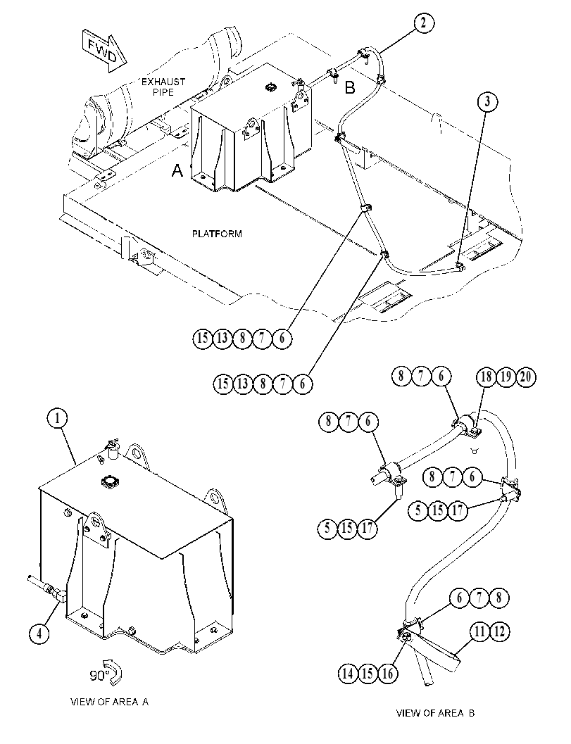 TANK & MTG GP-ENGINE OIL 2913888 CAT
