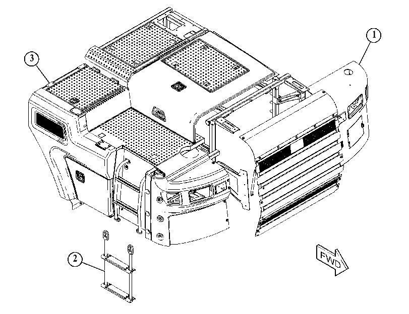 HOOD GP-TRACTOR 3742800 CAT