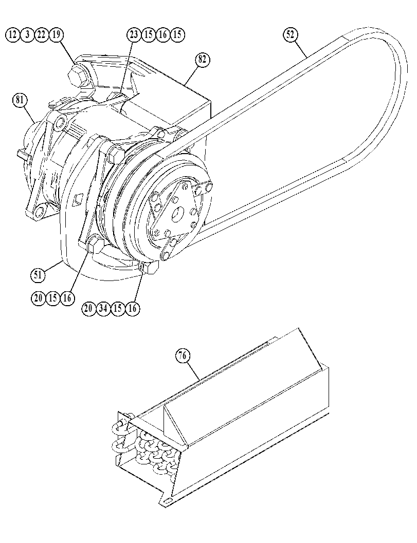 KIT-AIR COND & HEATER INSTL 3509036 CAT