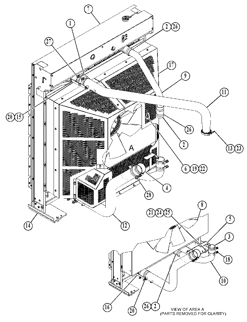 Радиатор 4816230 CAT