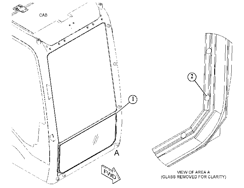 WINDOW GP-FRONT 4501752 CAT