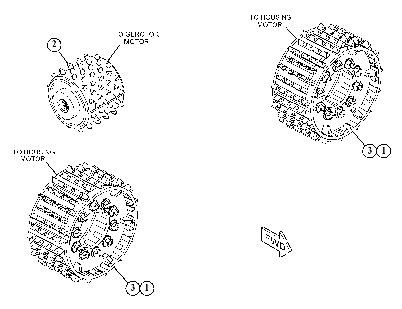 ROLLER GP-FEED 4659379 CAT